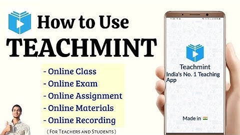 TEACHMINT APP | Teachmint app kaise chalaye | Teachers and Students Online Classes | Best Online App