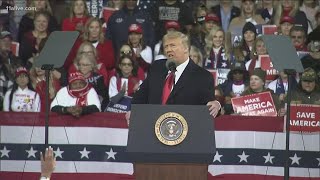 Trump campaigns for Perdue, Loeffler ahead of pivotal Senate runoff