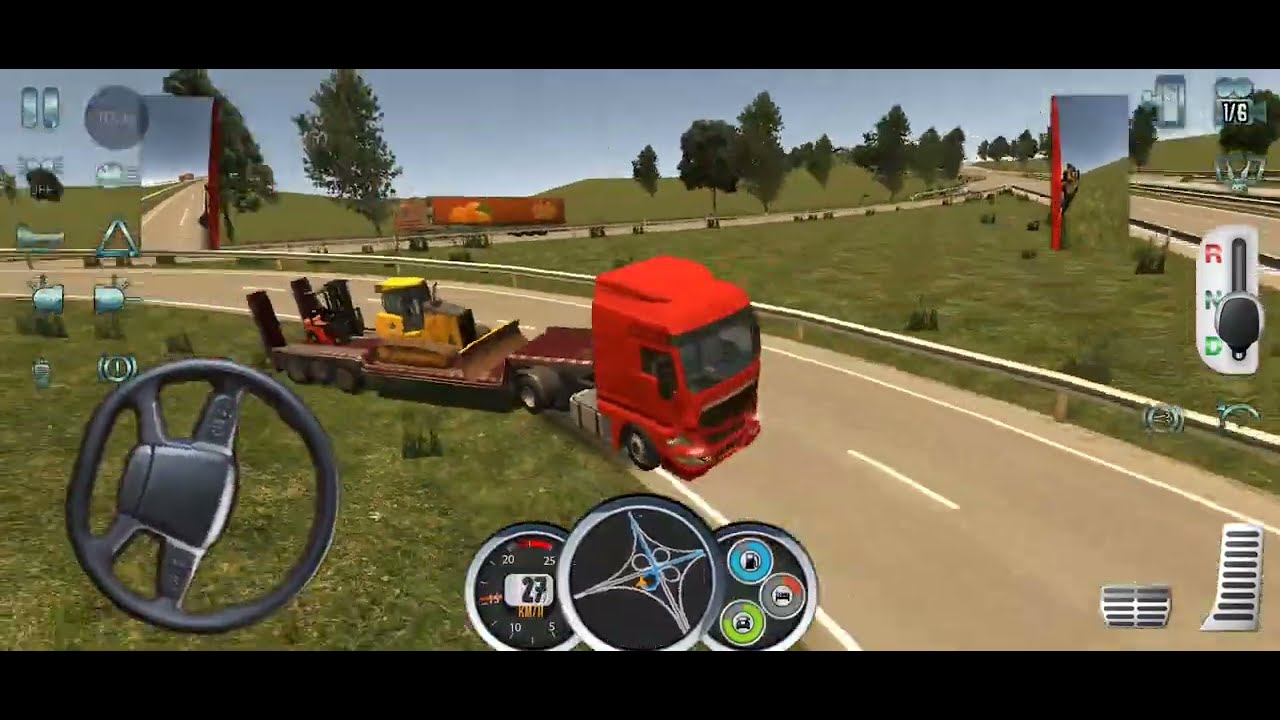 New truck driving highway road driving city 🌆😔 heavy machine transport Android gameplay EP #2
