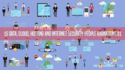 Data, Cloud, Hosting and Internet Security-People Animations V1- Motion Graphics
