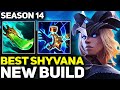 Rank 1 best shyvana in the world new build gameplay  season 14 league of legends