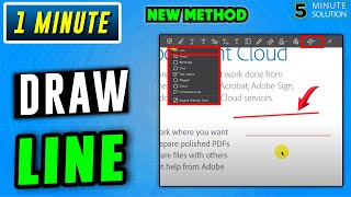 How to draw line in Adobe Acrobat 2024 | draw a straight line PDF