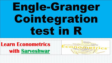 Cointegration test using Engle Granger Methodology in R Studio