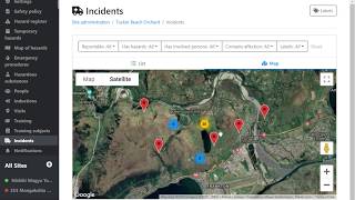 Zero Harm  - View Incident Locations Via Satellite Map.