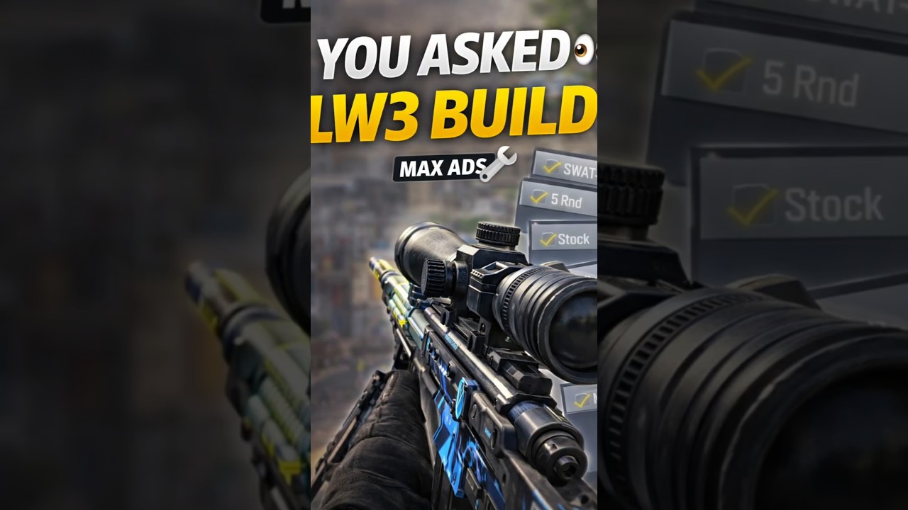 You Asked for the LW3 Gunsmith 👀 | Fastest ADS Sniper | CODM