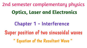 Super Position of Two Sinusoidal Waves