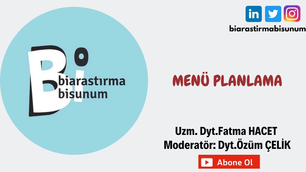 Menü Planlama