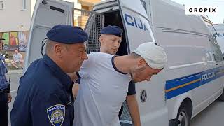 Privođenje uhićenih navijača Hajduka na ispitivanje u Županijski sud