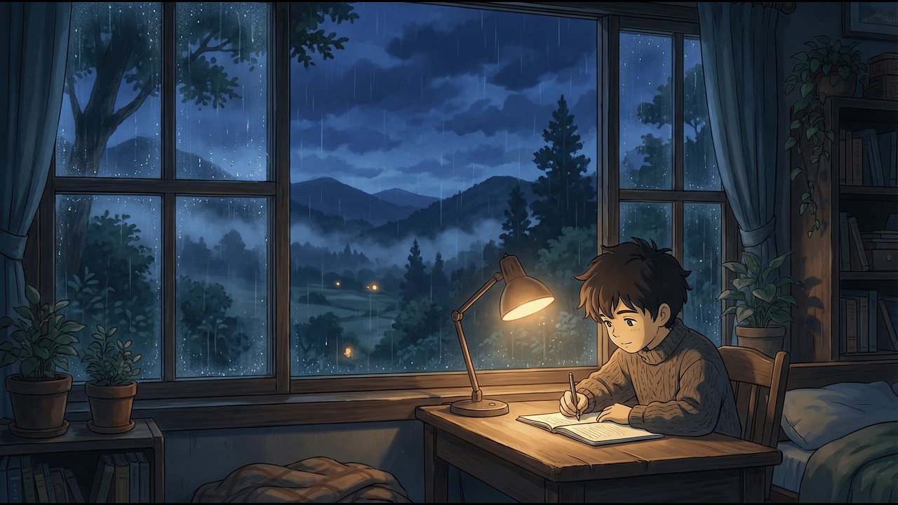 2 Hours Study with Rei Tatsu  |  雨の日の窓辺ピアノ – Piano by the Rainy Window for Study & Relax
