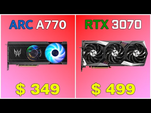 Intel Arc A770 vs GeForce RTX 3070. Gaming Test in 1440p