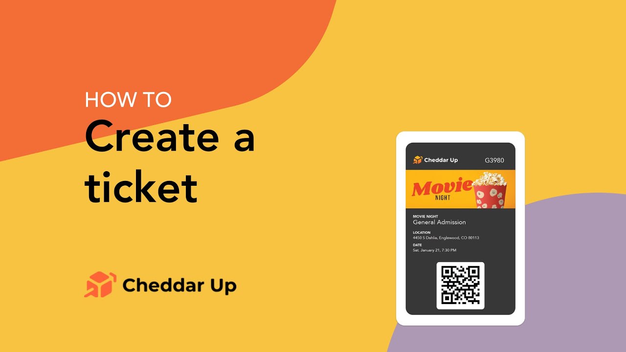 How to Create a Ticket on Cheddar Up - YouTube