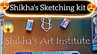 Shikha's Art Institute Sketching kit unboxing/review| Artist shikha Sharma sketching kit #video #art