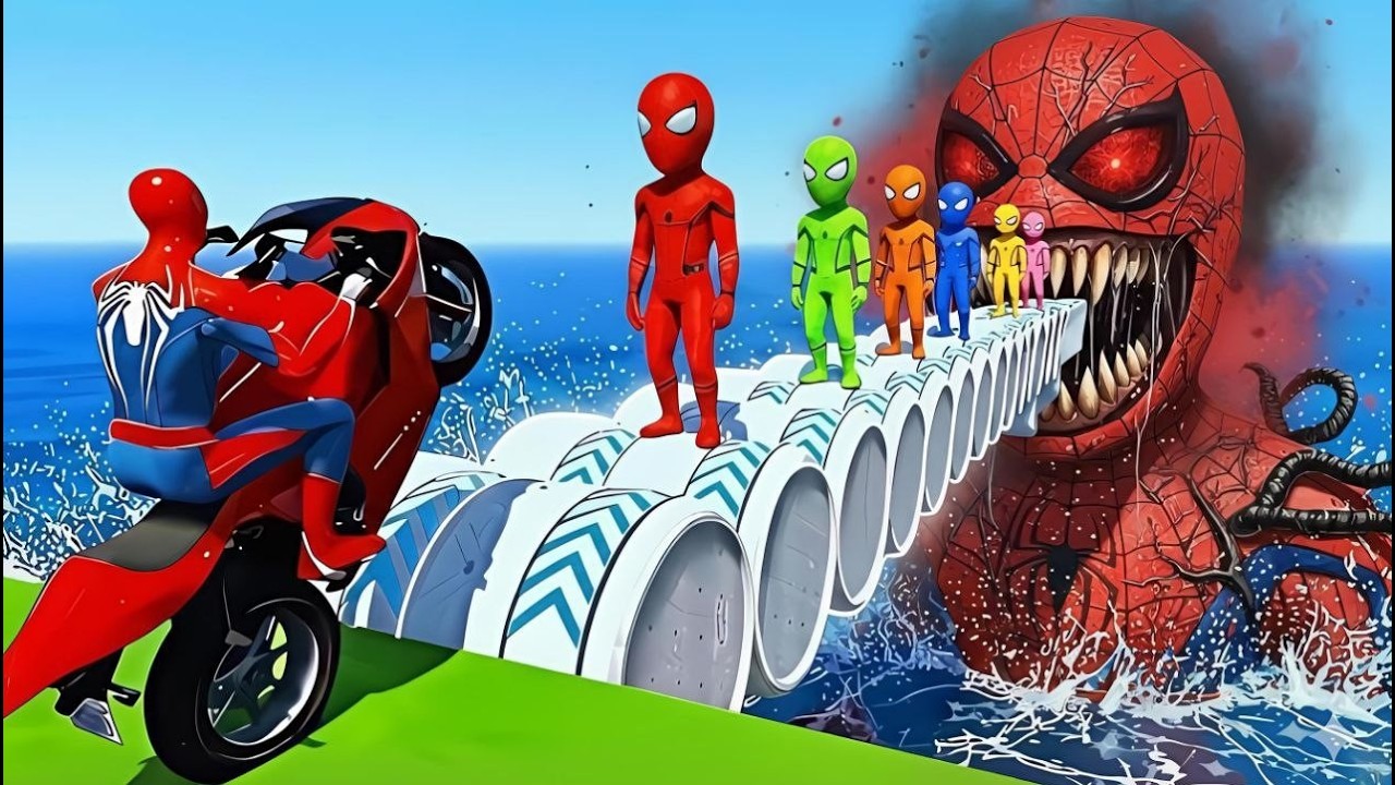 Superheroes Test Impossible Sea Stunts with Crazy Vehicles – Funny Stunt Moments