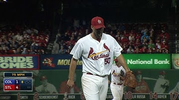 COL@STL: Wainwright fans eight, holds Rockies to one