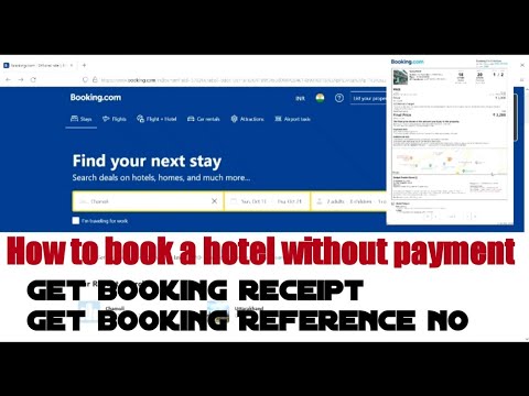 How to book a hotel without payment || how to get hotel booking receipt and booking reference no