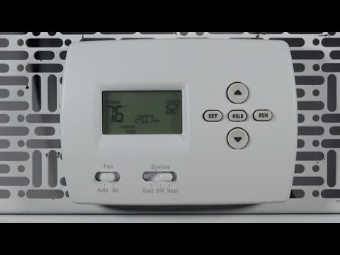 How to program schedules on the Pro 4000 thermostat - Resideo - YouTube