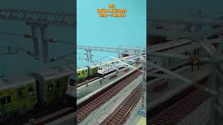 Indian Railways Miniature Model Train | HO Scale WAP 7 Mod #shorts #indianrailways #trainvideo