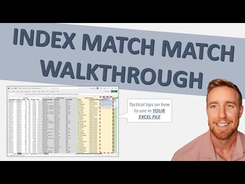 Index Match Match Example (EXCEL WALKTHROUGH)