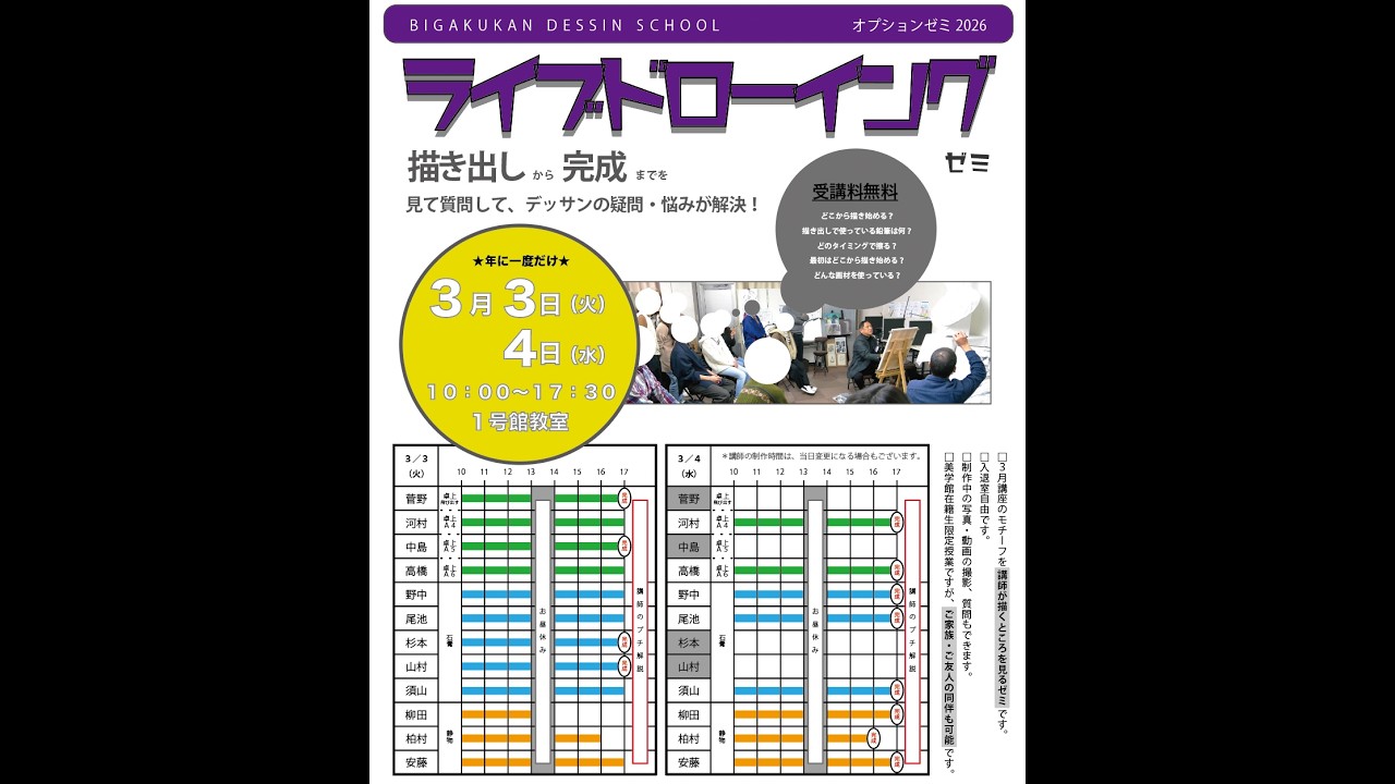 ライブドローイング２日目