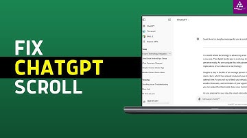 How To Fix ChatGPT Scroll Not Working | Fix ChatGPT Issues (2025)