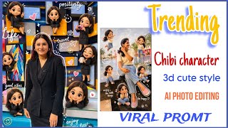 Chibi cartoon style photo editing| se d cute mini cartoon style photo editing| trending chibi promt screenshot 4