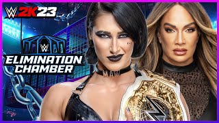 Rhea Ripley vs Nia Jax - WWE Elimination Chamber 2024 - WWE 2K23 Gameplay