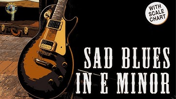 Sad blues backing track in E minor