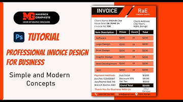 How to make Professional Invoice Design for Business | Invoice Design Photoshop Tutorial