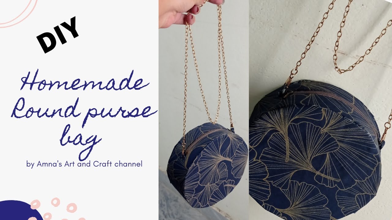 DIY Round Purse Bag – diy pouch and bag with sewingtimes