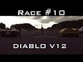 PORSCHE 918 SPYDER vs LAMBORGHINI DIABLO V12 - Intense SOUND | Race #10