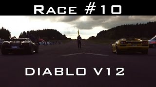 Porsche 918 Spyder Vs Lamborghini Diablo V12 - Intense Sound | Race #10