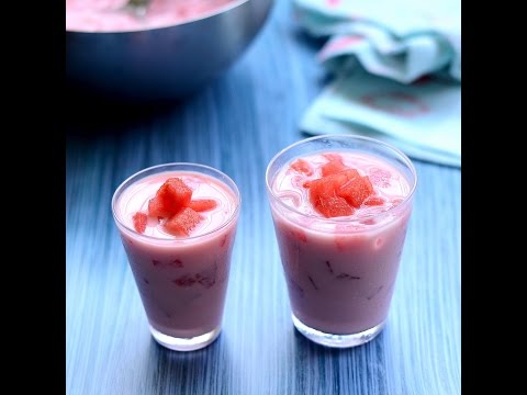 mohabbat-ka-sharbat-|-rooh-afza-milk-watermelon-drink-|-summer-cooler-recipes