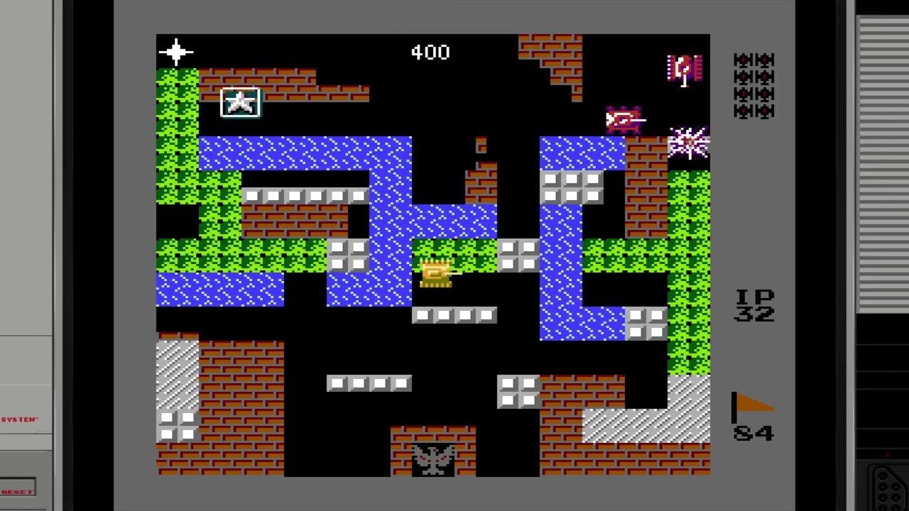 BATTLE CITY TANK A 1990(NES)STAGE 81-90