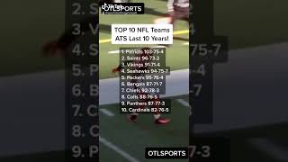 Top NFL Teams ATS last 10 Years