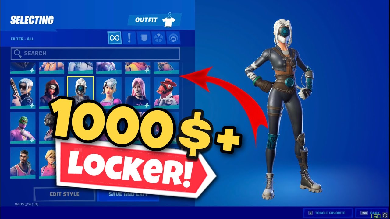 My Fortnite Locker Showcase! (1000+) YouTube