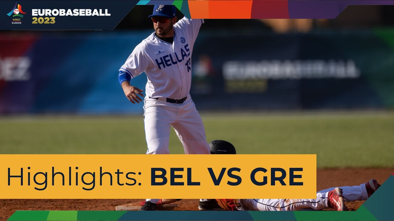 28 EuroBaseball 2023: Highlights Belgium VS Greece