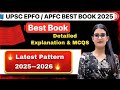 Upsc EPFO / APFC Exam 2025 Epfo Book For Upsc 🔥 #epfo