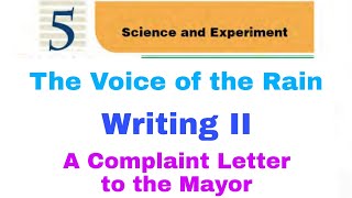 A Complaint Letter to the Mayor || The Voice of the Rain || Writing II