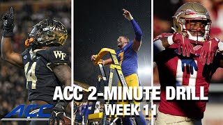 2021 ACC 2-Minute Drill: Week 11