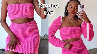 How To Crochet A Ribbed Tube Top