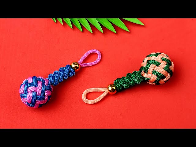 Super Easy Paracord Lanyard Keychain  How to make a Paracord Key Chain  Handmade DIY Tutorial #10 