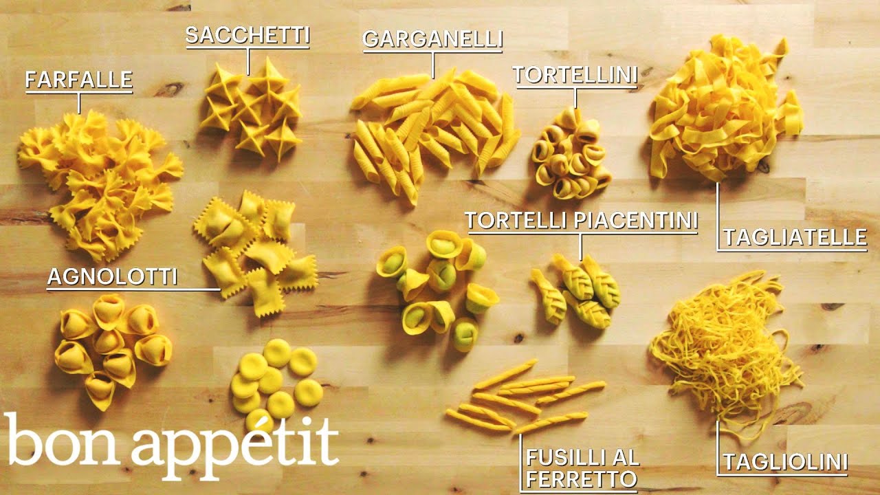 How To Make 29 Handmade Pasta Shapes With 4 Types Of Dough 