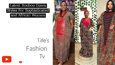Latest Boubou/Kaftan Gown Styles For Sophisticated and African Women 2023 |African Dresses