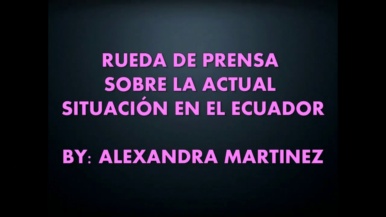 SIMULACIÓN DE UNA RUEDA DE PRENSA - YouTube