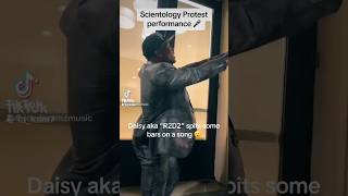 Scientology protest performance