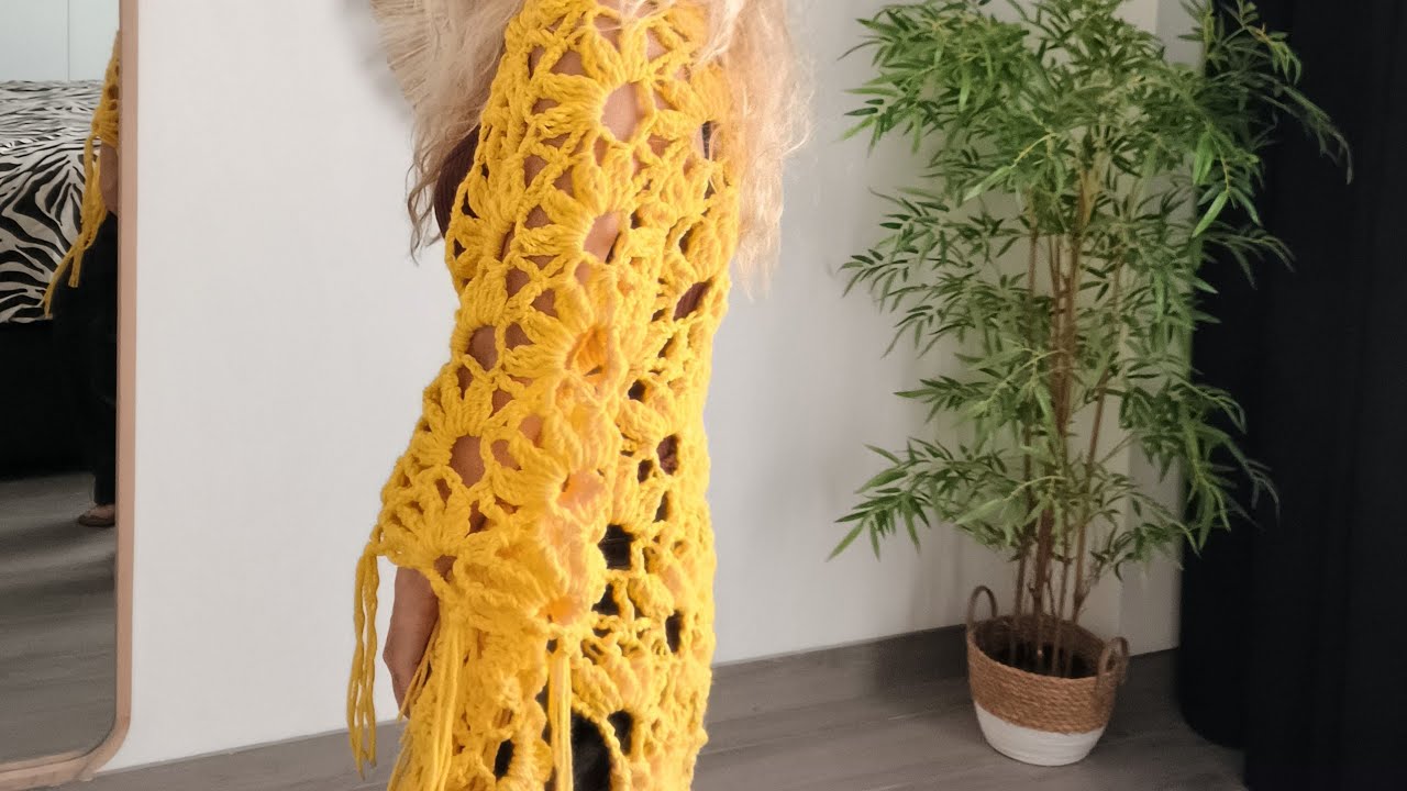Chal flores crochet XL (remake)