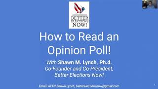 How to Read an Opinion Poll!