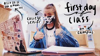 FIRST DAY OF COLLEGE VLOG: senior year during a pandemic (2020)