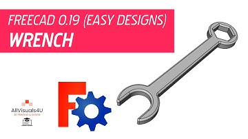 🔧 FreeCAD Wrench Design - Extrude And Fillet - Easy CAD Designs
