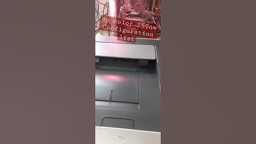 HP Color 150nw configuration list print